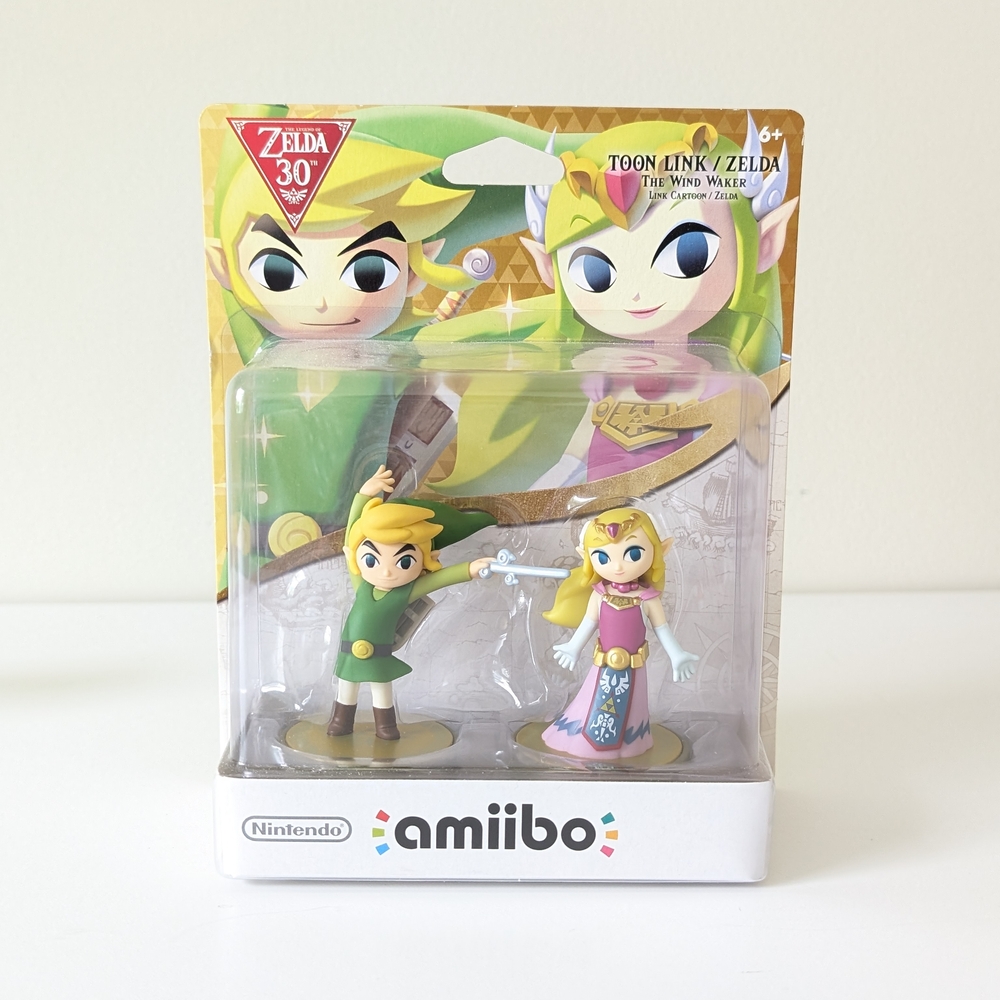 Nintendo Amiibo Toon Link & Zelda 30th Anniversary Figure Set NIB